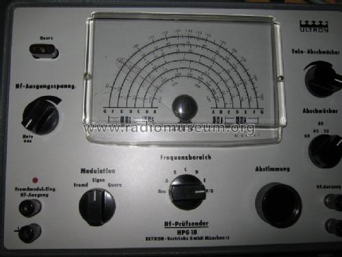 Hochfrequenz-Prüfsender HPG-18; Ultron-Elektronik (ID = 781628) Equipment