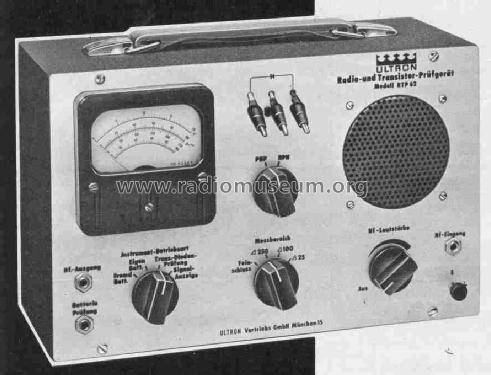 Radio-Transistor-Prüfgerät RTP62; Ultron-Elektronik (ID = 410752) Equipment
