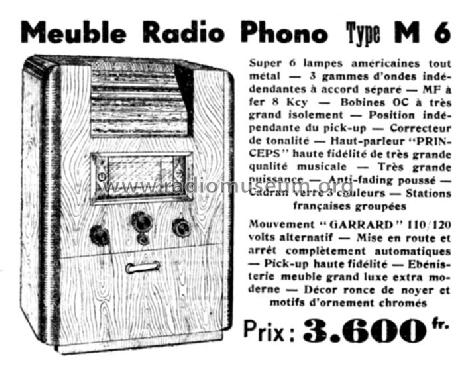 Meuble Radio-Phono M6; Uméca; Dijon (ID = 2486411) Radio