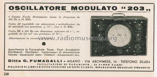 Generatore Oscillatore Modulato EP203; Unaohm Start, Ohm, E (ID = 2672002) Equipment