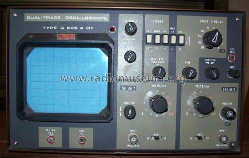 Dual Trace Oscilloscope G505 B/DT; Unaohm Start, Ohm, E (ID = 1058224) Equipment