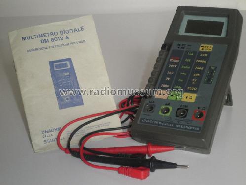 Digital Multimeter DM-6012A; Unaohm Start, Ohm, E (ID = 1028747) Equipment