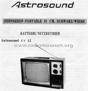 Astrosound TV12; TEC Dieter Beer; (ID = 792140) Television