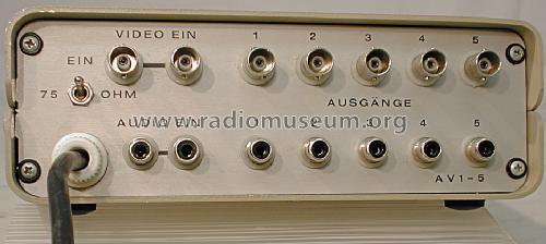 Audio Video Verteilerverstärker AV 1-5; Brandt Elektronik; (ID = 1372906) Misc