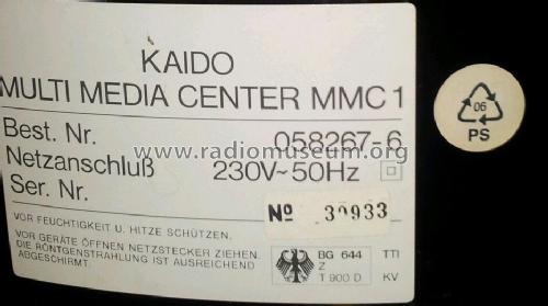 Kaido Multi Media Center MMC 1 Best. Nr. 058267-6; UNBEKANNTE FIRMA D / (ID = 1661029) TV Radio