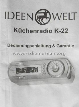 IdeenWelt Küchen Unterbau Radio - Küchenradio mit Uhr K-22 - Superior 10000626; AERA Rundfunk- und (ID = 819531) Radio