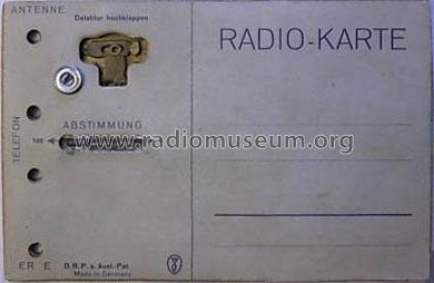 Radio-Karte ; UNBEKANNTE FIRMA D / (ID = 472120) Crystal