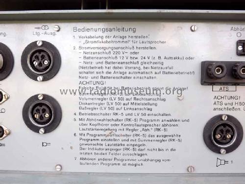 Tragbare elektroakustische Anlage TELA 74; Ultraschalltechnik (ID = 1299209) Militär