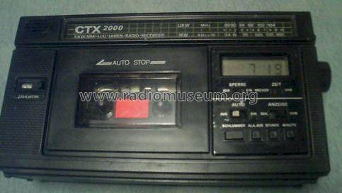 UKW/MW-LCD-Uhren-Radio-Recorder CTX 2000; UNBEKANNTE FIRMA D / (ID = 818327) Radio