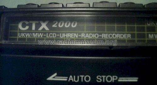 UKW/MW-LCD-Uhren-Radio-Recorder CTX 2000; UNBEKANNTE FIRMA D / (ID = 818331) Radio