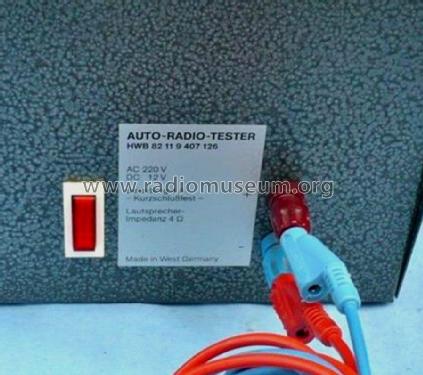 Auto-Radio-Tester HWB 82 11 9 407 126; UNBEKANNTE FIRMA D / (ID = 2524160) Equipment