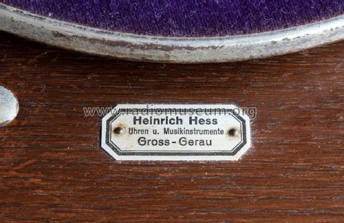 Heinrich Hess, Tisch-Grammophon ; UNBEKANNTE FIRMA D / (ID = 3186712) TalkingM