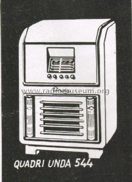 Radiofonografo Console Quadri Unda 544; Unda Radio; Como, (ID = 2535199) Radio