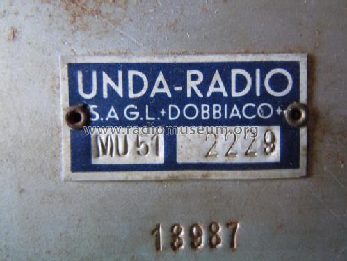 MU51; Unda Radio; Como, (ID = 1025659) Radio