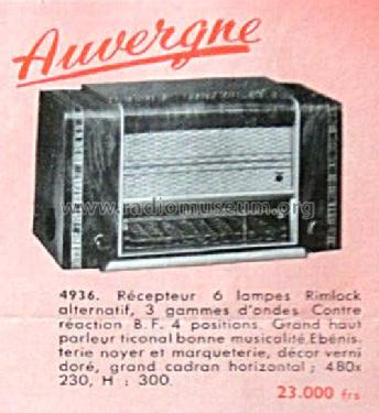 Auvergne 4936; Unic-Radio - voir (ID = 2532871) Radio