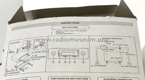 Stereo Car Cassette Player / High Sensitivity Tuner CZ-100V; Unisef; Tokyo (ID = 2881481) Car Radio