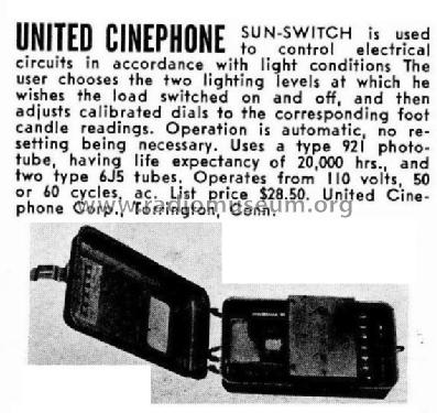 Sun-Switch ; United Cinephone (ID = 1154649) Misc