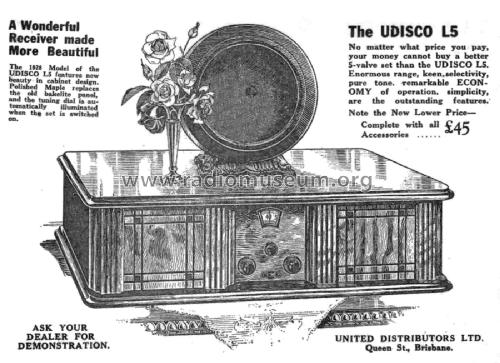 L5 for 1928 ; United Distributors (ID = 2681045) Radio