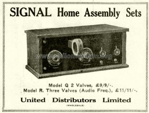 Signal Q; United Distributors (ID = 1883578) Radio