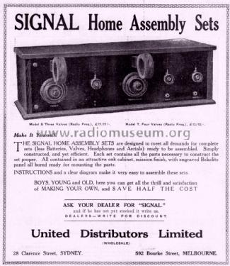 Signal S; United Distributors (ID = 1883576) Radio