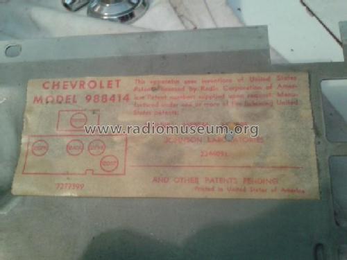 Delco 988414 Chevrolet; United Motors (ID = 1843481) Car Radio