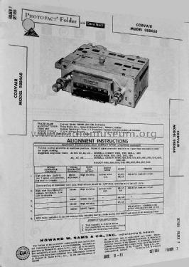 Delco 988468 Chevrolet Corvair; United Motors (ID = 1610471) Car Radio