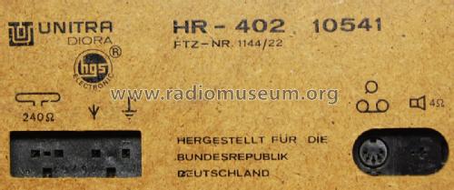 HR-402; Unitra DIORA - (ID = 1921289) Radio