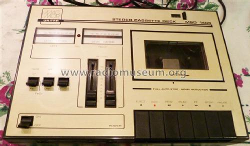 Stereo Cassette Deck MSD-1405; Unitra DIORA - (ID = 1457781) Sonido-V