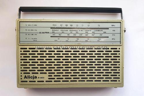 Alicja R-603; Unitra ELTRA; (ID = 2965441) Radio