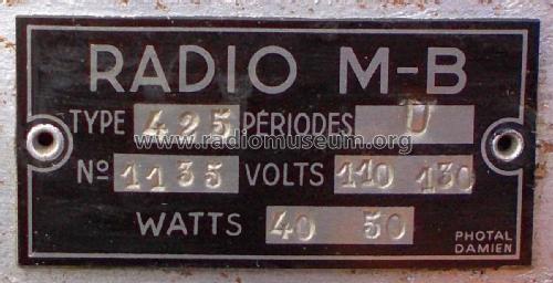 425; Radio MB M.B. (ID = 2415719) Radio