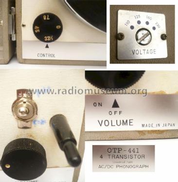 4 Transistor Universal Type AC/DC Phonograph OTP-441; Unknown - CUSTOM (ID = 1001575) R-Player