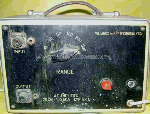 A.F. Amplifier EK 1; Villamos és (ID = 1473966) Equipment