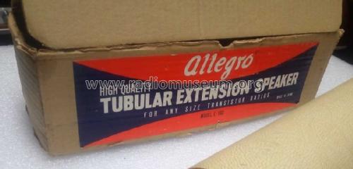 Allegro Tubular Extension Speaker E-102; Unknown - CUSTOM (ID = 2660679) Speaker-P