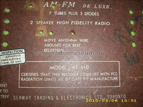 La Traviata AM-FM Deluxe AFC AF-610; Unknown - CUSTOM (ID = 740710) Radio