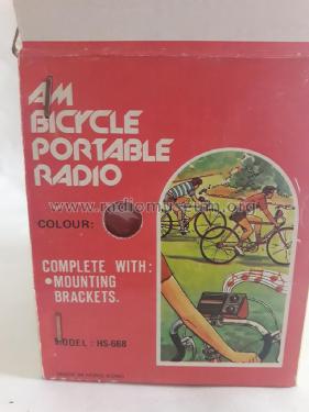 AM Portable Bicycle Radio HS-668; Unknown - CUSTOM (ID = 2398998) Radio