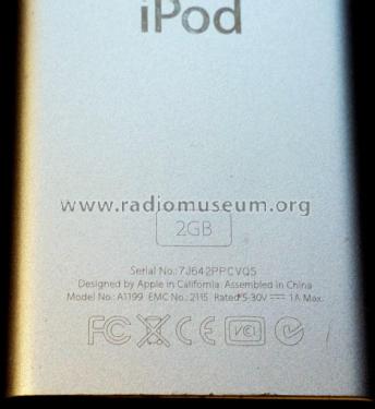 Apple iPod nano A1199 '2nd generation'; Apple Computer ; (ID = 1762358) R-Player