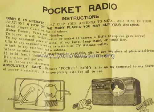Pocket Radio ; Aud-ion Importers; (ID = 1745229) Crystal