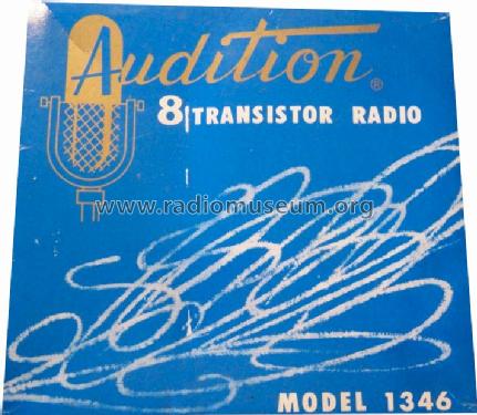 8 Transistor 1346; Audition; label of (ID = 395542) Radio