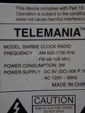 Barbie Clock Radio exact replica of Barbie´s 1962 Convertible; Unknown - CUSTOM (ID = 1747998) Radio