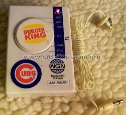 Burger King CUBS WGN Radio 720 Chicago AM Radio ; Unknown - CUSTOM (ID = 1061294) Radio