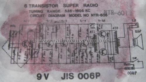 Cha-Cha De luxe Six Transistor NTR601 ; Tokai Wireless Co., (ID = 1039347) Radio