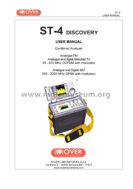 Combined Analyzer ST-4 Discovery; Rover Laboratories S (ID = 2017189) Equipment