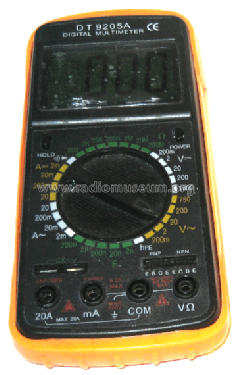 Digital Multimeter DT9205A; Unknown - CUSTOM (ID = 1451841) Equipment