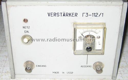 Messverstärker G3-112/1 {Г3-112/1}; Radiopribor Works, (ID = 452010) Equipment