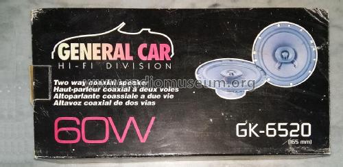 General Car - Altoparlante Coassiale a Due Vie GK-6520; Unknown - CUSTOM (ID = 2768890) Speaker-P