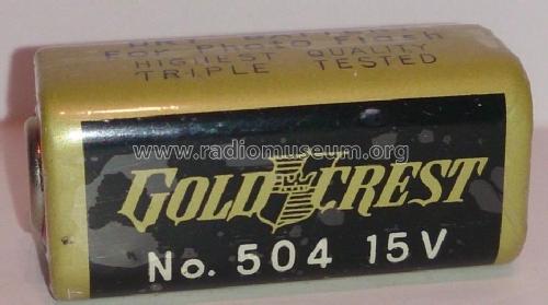 Gold Crest - Dry Battery for Photo Flash 504; Unknown - CUSTOM (ID = 1726597) Strom-V