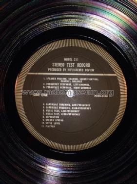 HiFi/Stereo Review - Stereo Test Record 211; Unknown - CUSTOM (ID = 1758771) Equipment
