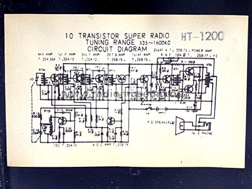 Bluco High Fidelity 10 Transistor HT-1200; Unknown - CUSTOM (ID = 2637581) Radio