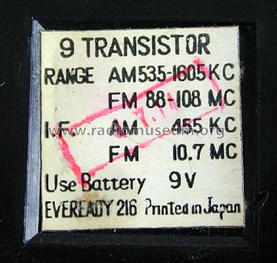 Highwave AM-FM 9 Transistor ; Unknown - CUSTOM (ID = 1520780) Radio