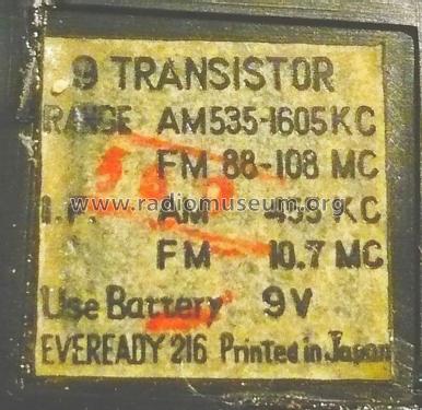 Highwave AM-FM 9 Transistor ; Unknown - CUSTOM (ID = 1912754) Radio